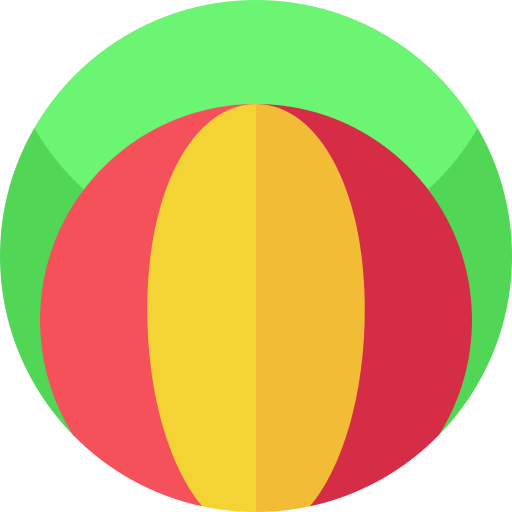 pelota de playa Geometric Flat Circular Flat icono