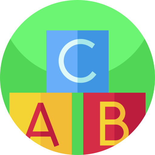 alphabet Geometric Flat Circular Flat Icône