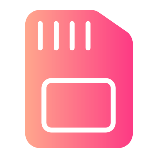 speicherkarte Generic Flat Gradient icon