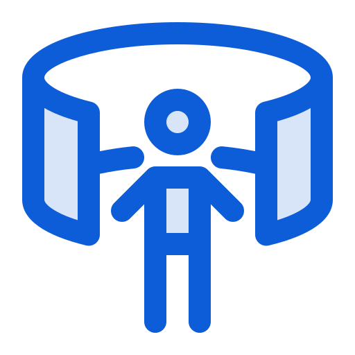 virtuelle realität Generic Blue icon