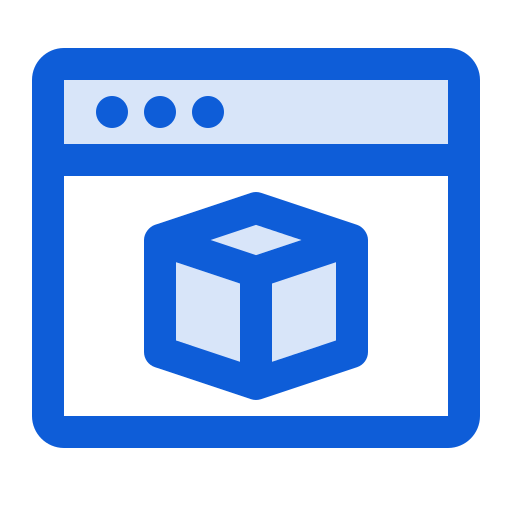 3d 프로그래밍 Generic Blue icon