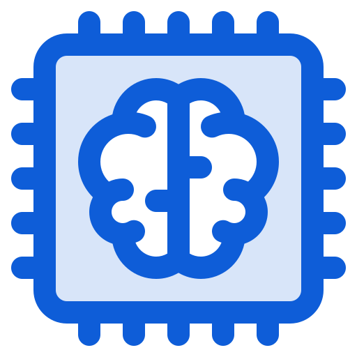 inteligencia artificial Generic Blue icono