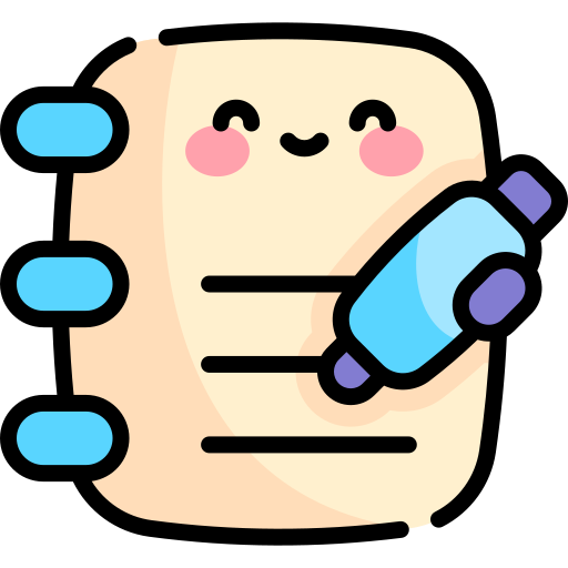 anmerkungen Kawaii Lineal color icon