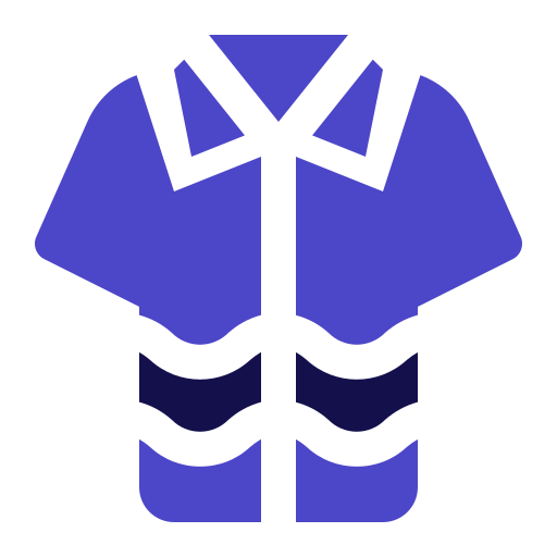 camisa hawaiana Generic Blue icono