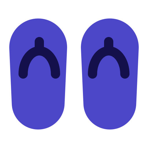 chinelos Generic Blue Ícone