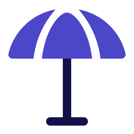 Umbrella Generic Blue icon