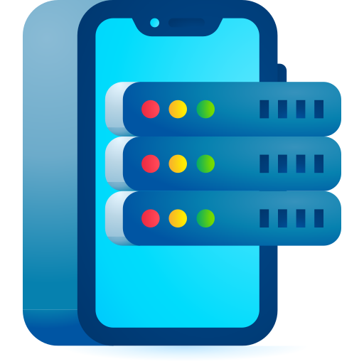 handy, mobiltelefon 3D Toy Gradient icon