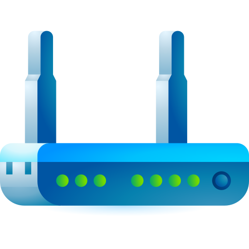 Router 3D Toy Gradient icon