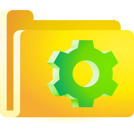 Folder 3D Toy Gradient icon
