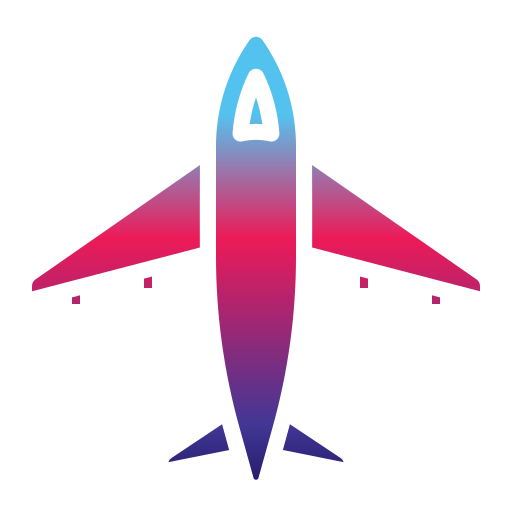 Самолет Generic Flat Gradient иконка