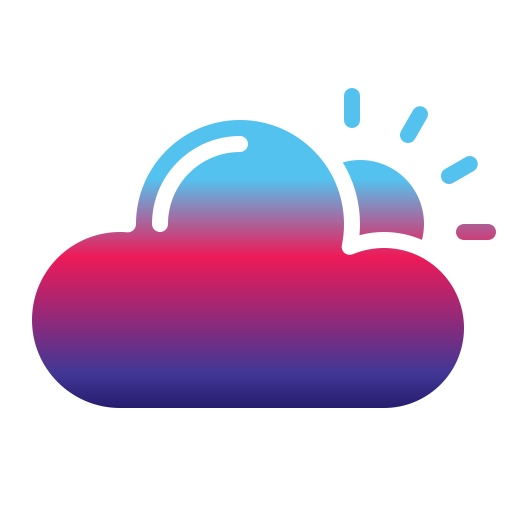 Cloudy Generic Flat Gradient icon