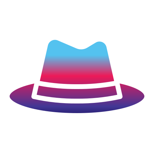kapelusz Generic Flat Gradient ikona