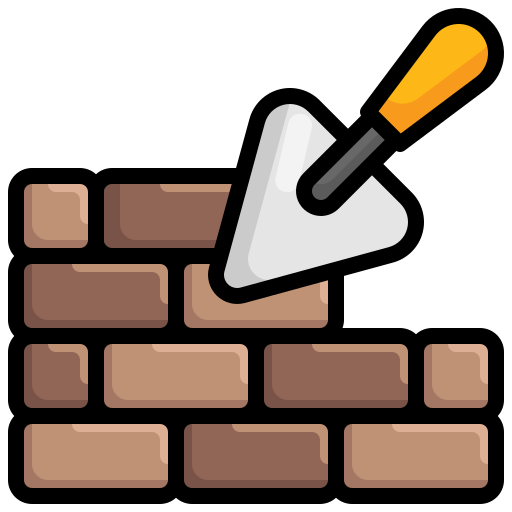 벽돌 쌓기 Generic Outline Color icon