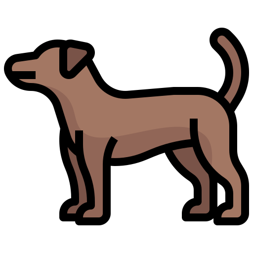 Собака Generic Outline Color иконка