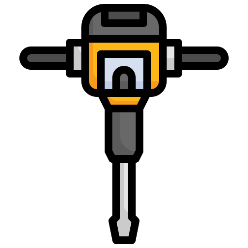 Jackhammer Generic Outline Color icon