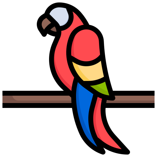 papagei Generic Outline Color icon