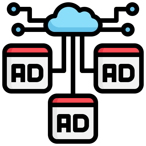 Рекламная система Generic Outline Color иконка