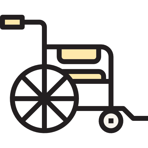 silla de ruedas itim2101 Lineal Color icono