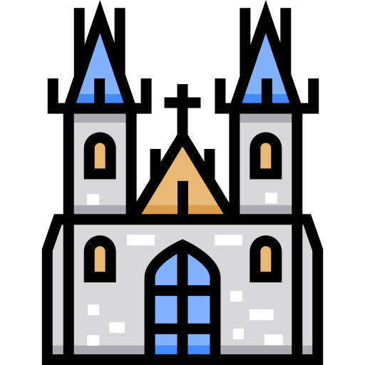 Prague Detailed Straight Lineal color icon