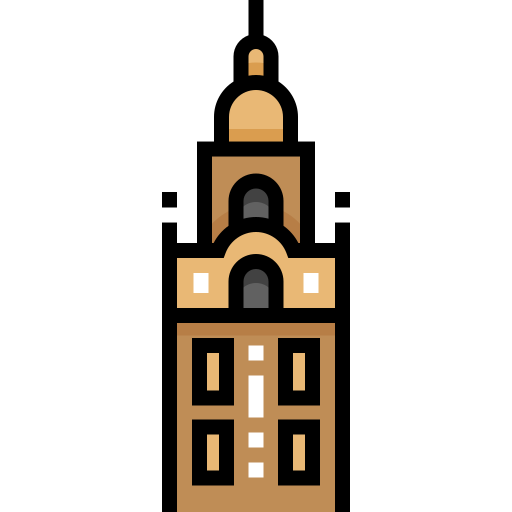 Giralda Detailed Straight Lineal color icon