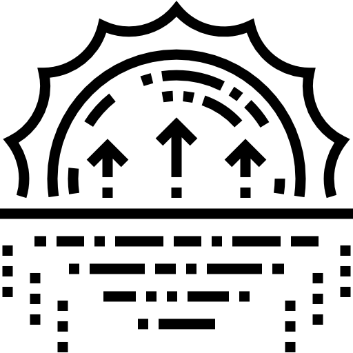 해돋이 Detailed Straight Lineal icon
