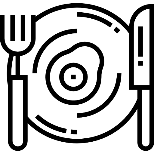朝食 Detailed Straight Lineal icon