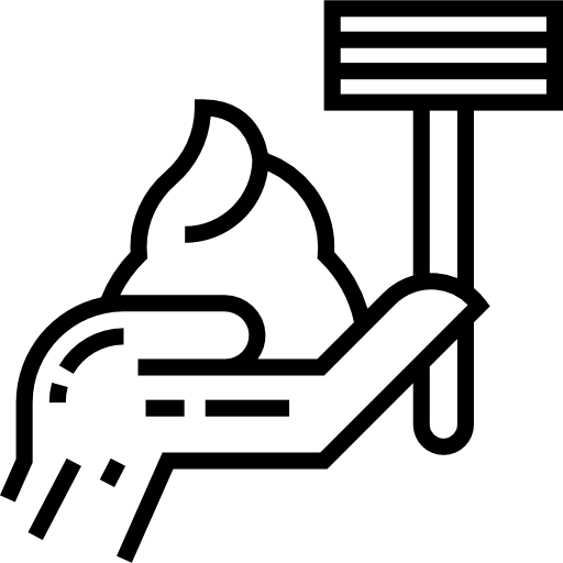 シェービング Detailed Straight Lineal icon