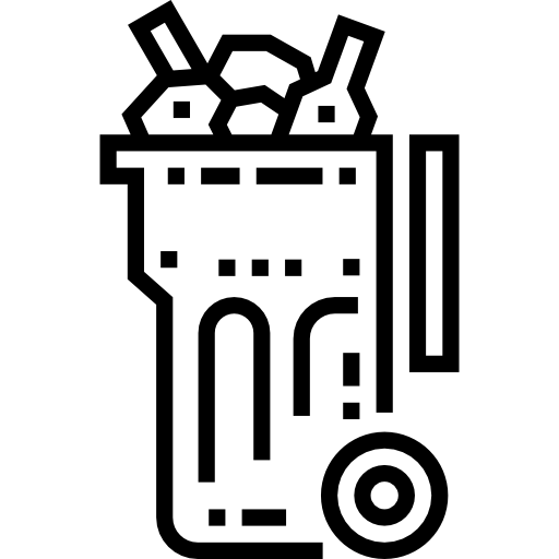 basura Detailed Straight Lineal icono