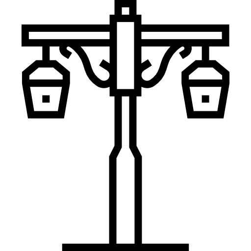 poste de luz Detailed Straight Lineal icono