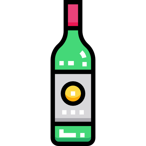 Wine Detailed Straight Lineal color icon
