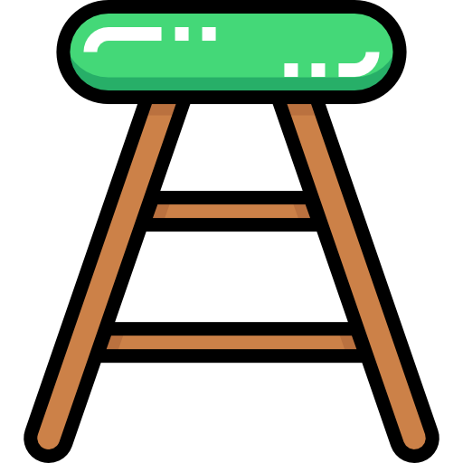 Stool Detailed Straight Lineal color icon