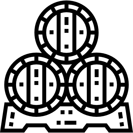 barril de vino Detailed Straight Lineal icono