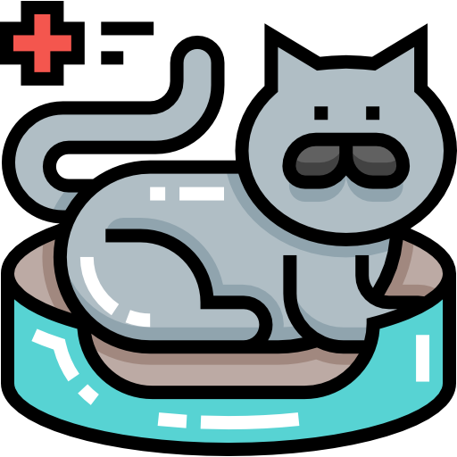 Cat Detailed Straight Lineal color icon