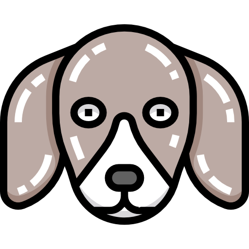 犬 Detailed Straight Lineal color icon