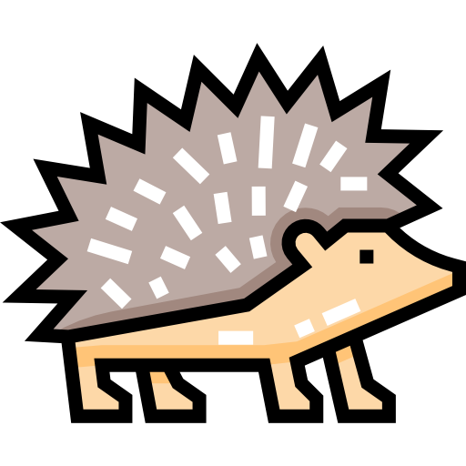 Hedgehog Detailed Straight Lineal color icon