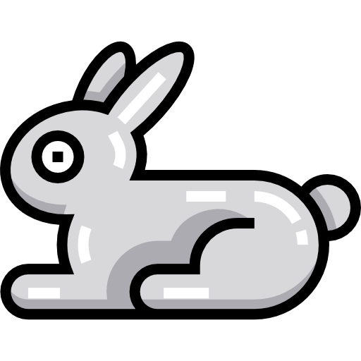Кролик Detailed Straight Lineal color иконка