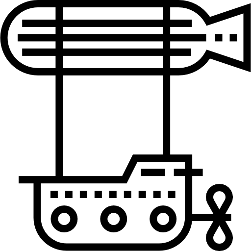 zepelin Detailed Straight Lineal ikona