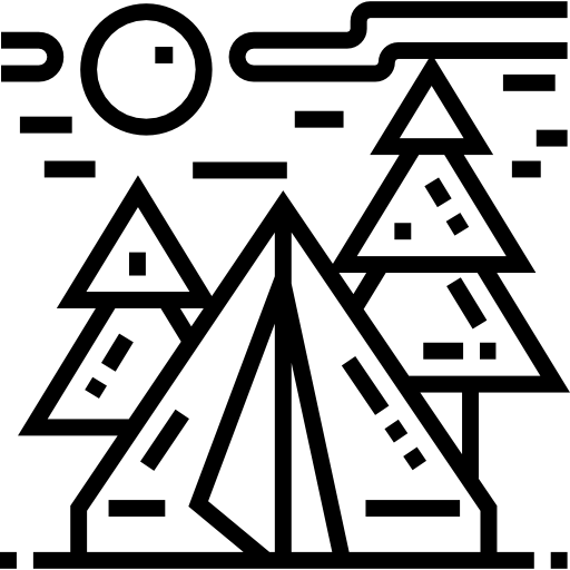 텐트 Detailed Straight Lineal icon