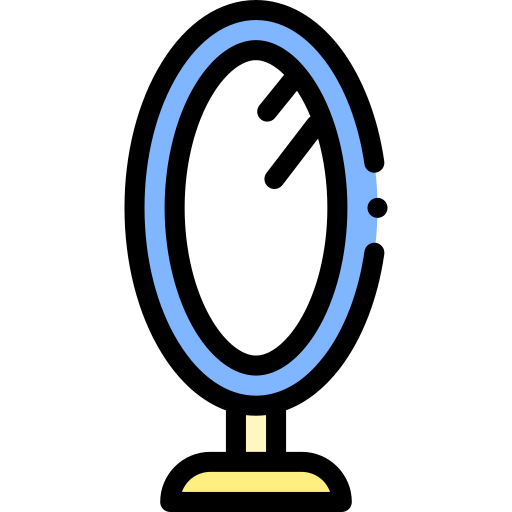 Mirror Detailed Rounded Lineal color icon