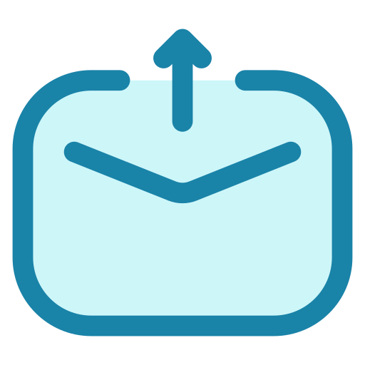Outbox Generic Blue icon