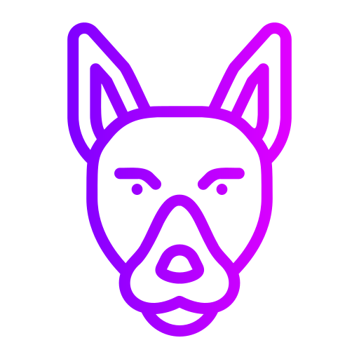perro rastreador Generic Gradient icono