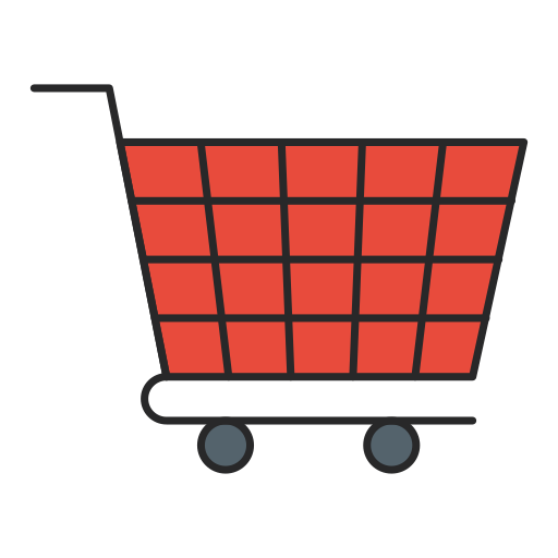 carrito de compras Generic Outline Color icono