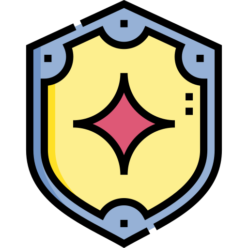 escudo Detailed Straight Lineal color Ícone