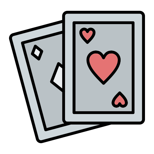 giocando a carte Generic Outline Color icona