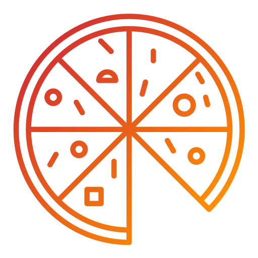 Пицца Generic Gradient иконка