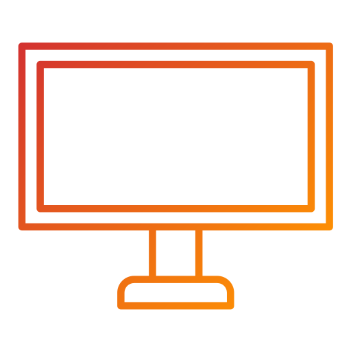ekran telewizora Generic Gradient ikona
