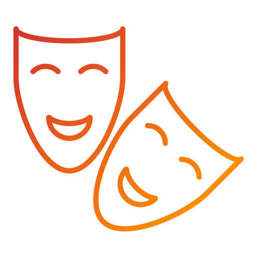 Theatre mask Generic Gradient icon