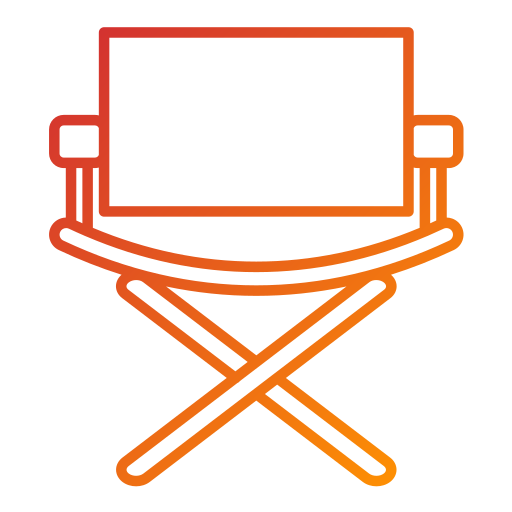 krzesło reżysera Generic Gradient ikona