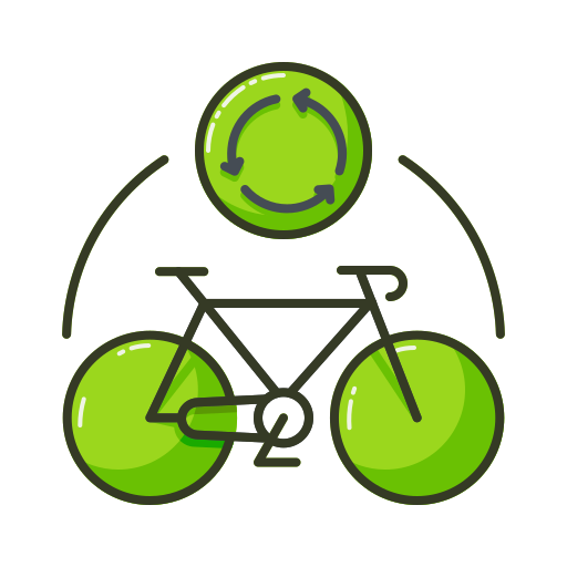Cycle Generic Thin Outline Color icon