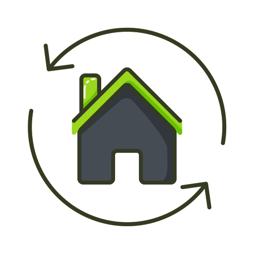 casa verde Generic Thin Outline Color icono